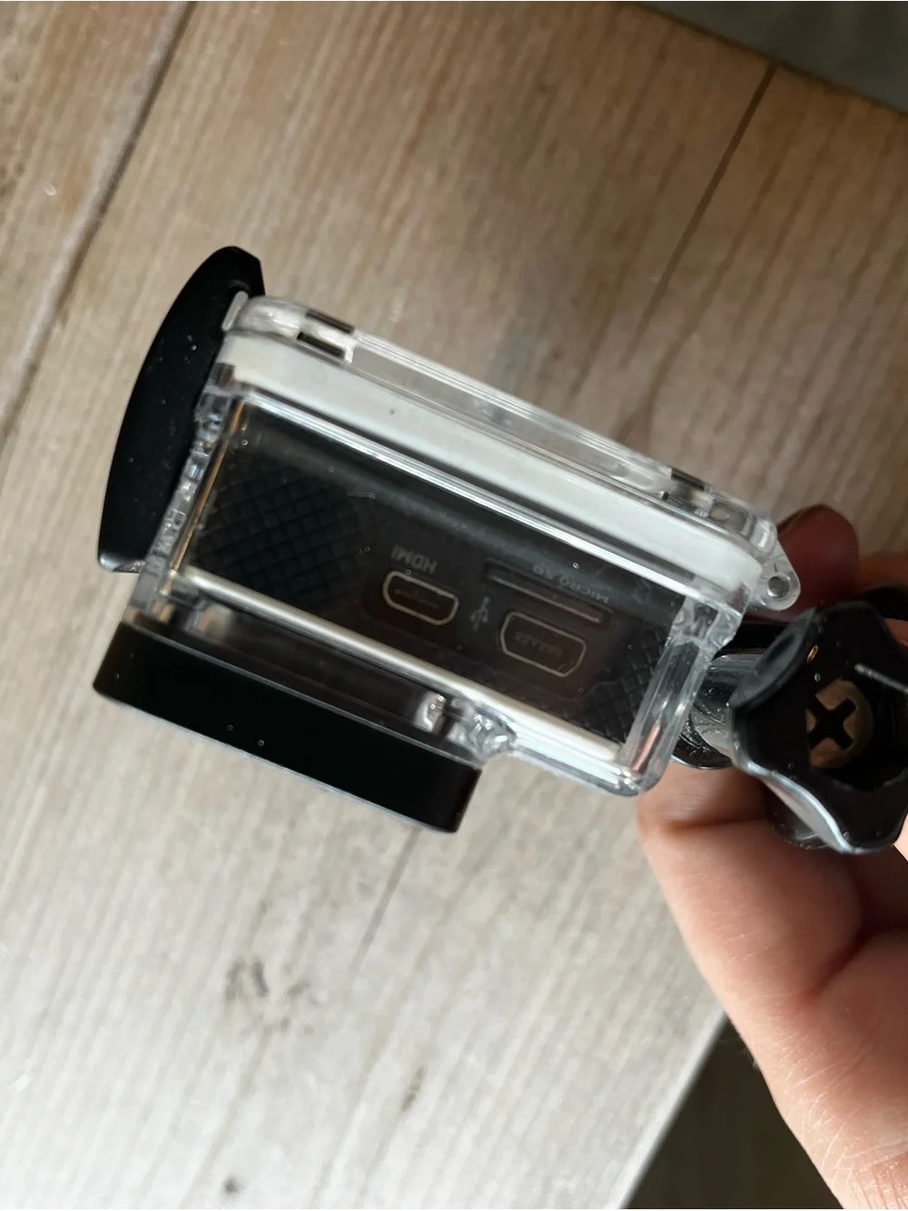 GoPro HERO 3 with Yellow Floating Hand Grip and Black/White Flexible Tripod